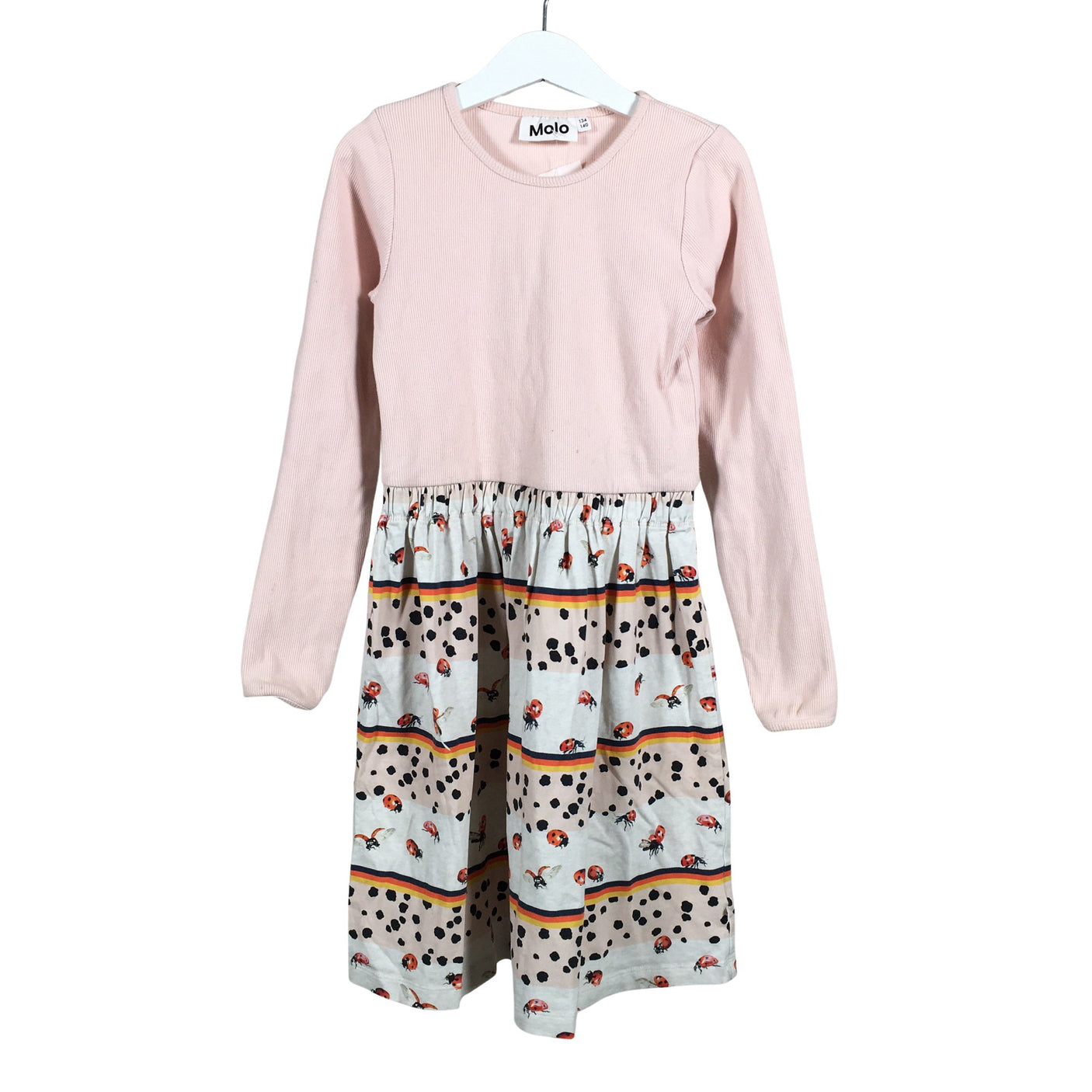 Unisex Molo Kids - Tricot dress, size 134 - 140 - Light pink (1)