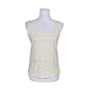 Unisex Emma Och Malena - Tricot tank top, size 38 - Natural white (1)
