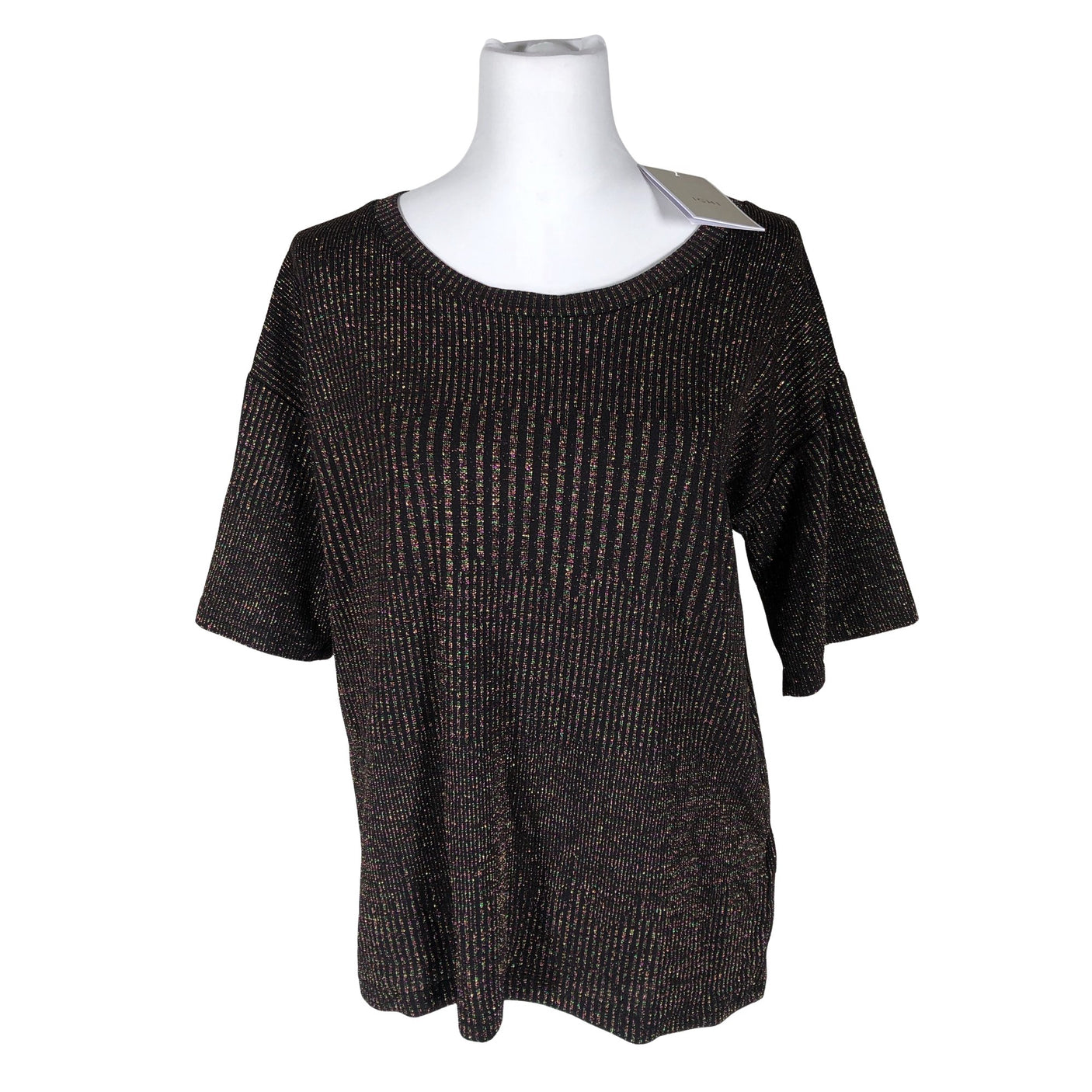 Unisex Ichi - Short-sleeved blouse, size 40 - Black (1)