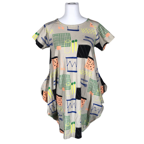 Unisex Papu - Tricot dress, size 38 - Gray ()