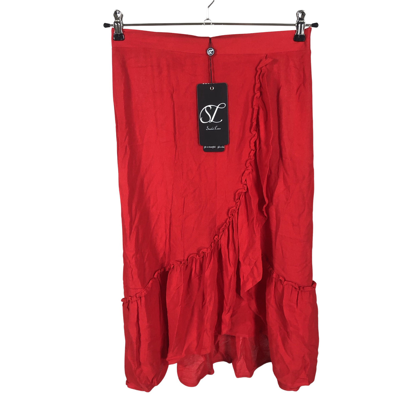 Unisex Smashed Lemon - Fabric skirt, size 38 - Red (1)
