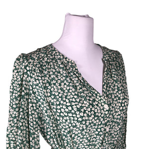 Unisex Gerard Darel - Schiffon dress, size 40 - Green (3)