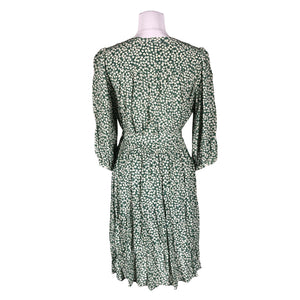 Unisex Gerard Darel - Schiffon dress, size 40 - Green (2)