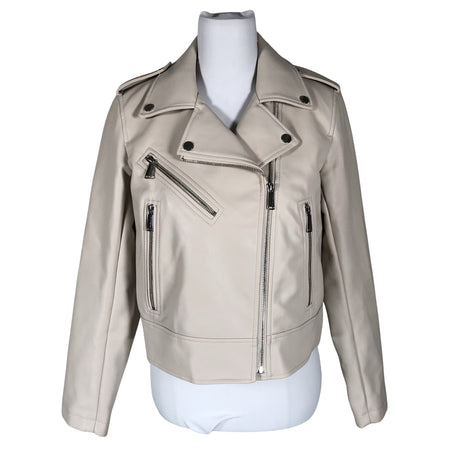 Unisex BCBGeneration - Leather jacket, size 36 - Beige ()