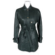Unisex Hugo Boss - Leather jacket, size 36 - Green ()