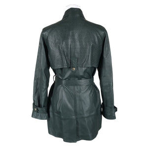 Unisex Hugo Boss - Leather jacket, size 36 - Green (2)