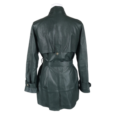 Unisex Hugo Boss - Leather jacket, size 36 - Green (2)