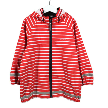 Unisex Polarn O. Pyret - Rain jacket, size 110 - 116 - Red ()