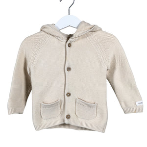 Unisex Newbie - Cardigan, size 80 - 86 - Beige (1)