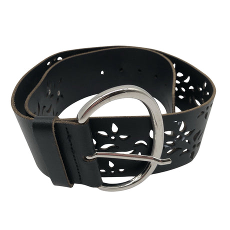 Unisex Guess - Leather belt, size Ei kokoa - Black ()