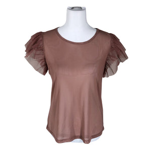 Unisex Nü Denmark - Short-sleeved blouse, size 36 - Light pink (1)