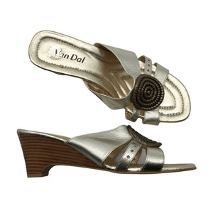 Unisex Van Dal - Heeled sandals, size 41 - Gold (1)