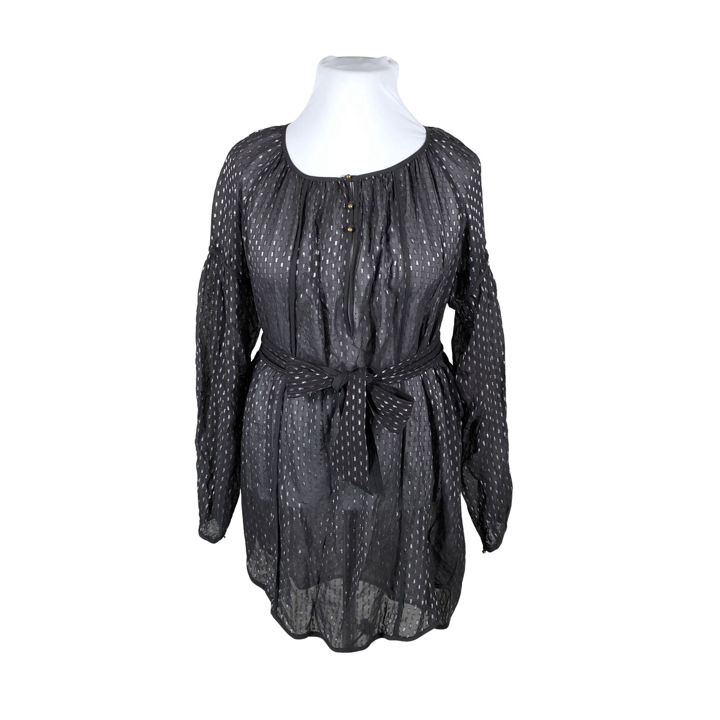 Unisex Noa Noa - Schiffon dress, size Ei kokoa - Black (1)