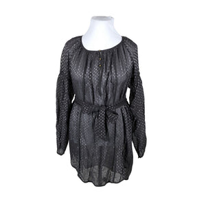 Unisex Noa Noa - Schiffon dress, size Ei kokoa - Black (1)