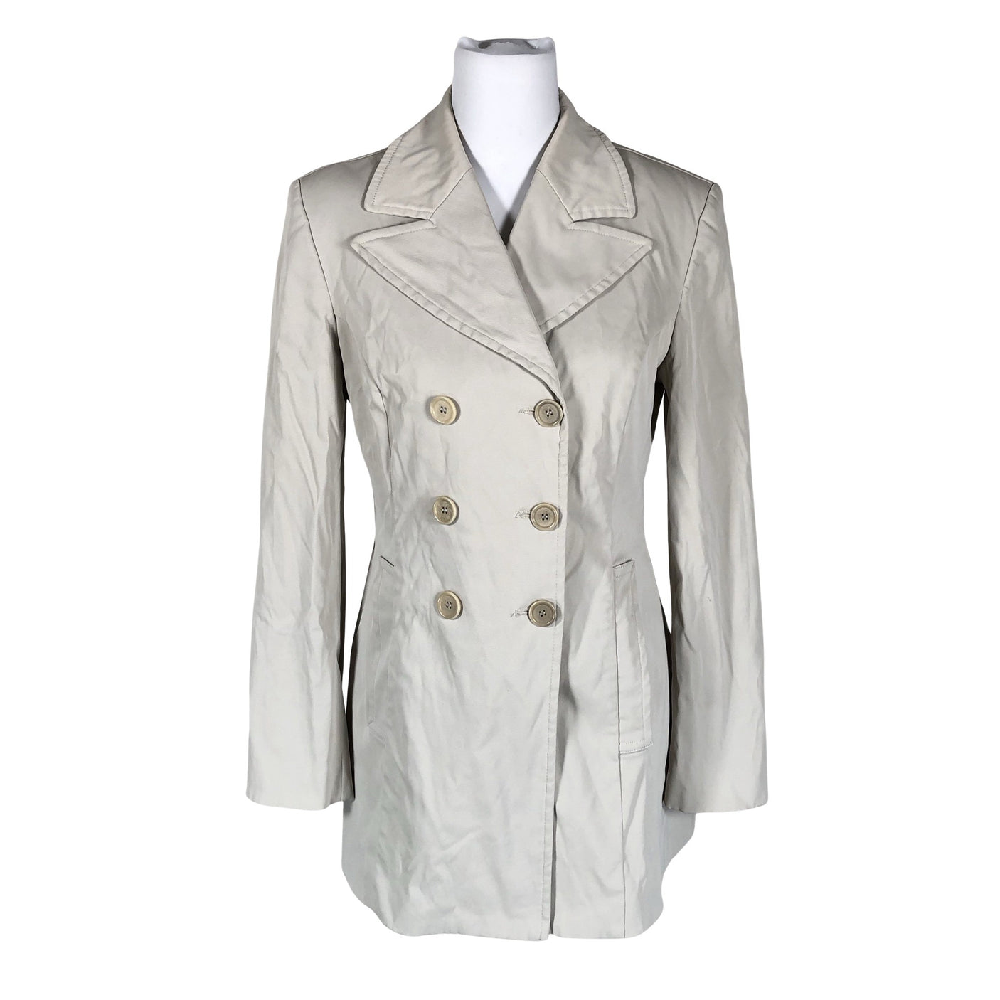 Unisex Benetton - Trench coat, size 38 - Beige (1)