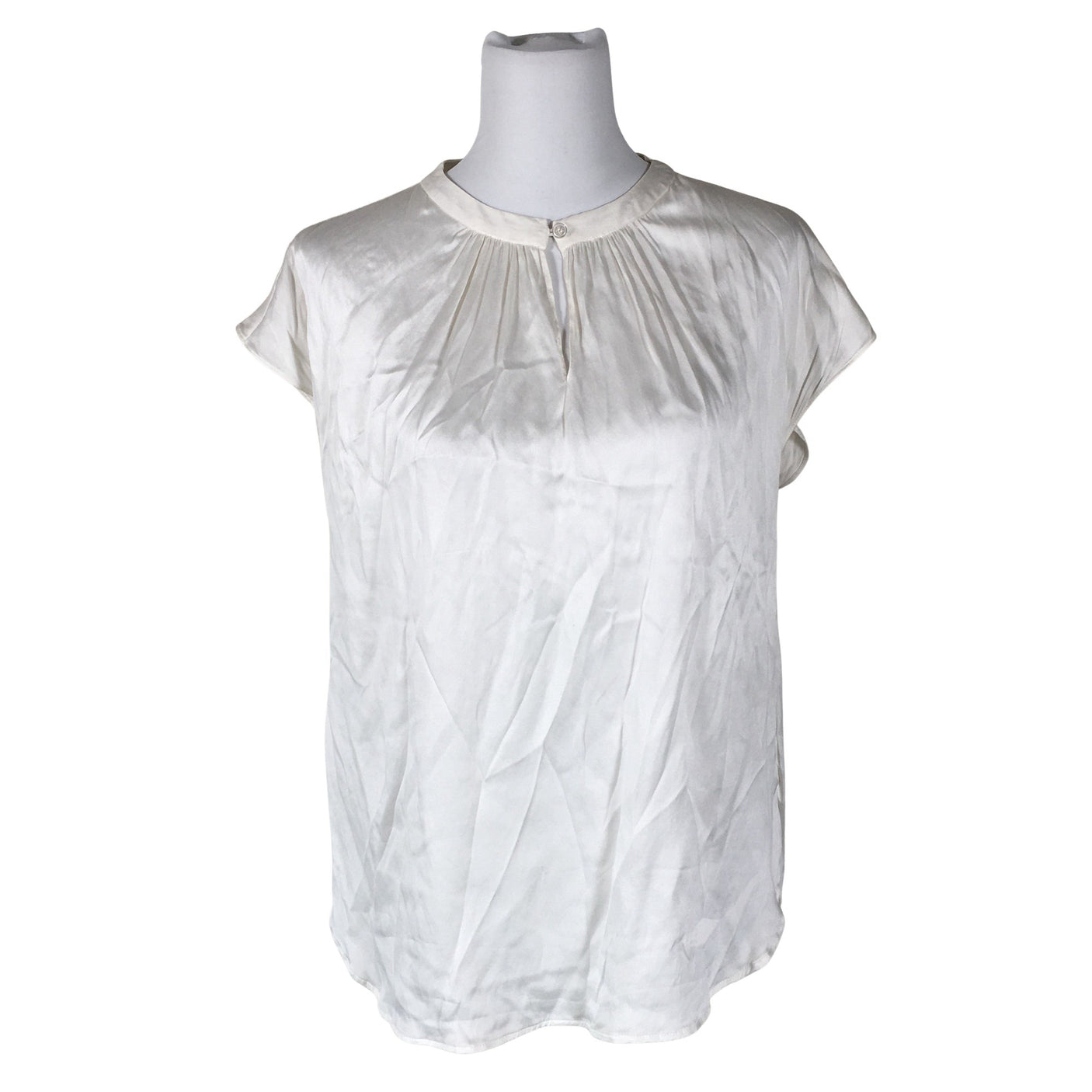 Unisex Lene Sand - Short-sleeved blouse, size 38 - White (1)