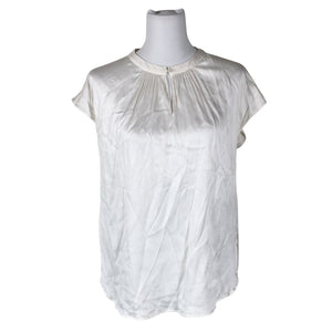 Unisex Lene Sand - Short-sleeved blouse, size 38 - White (1)