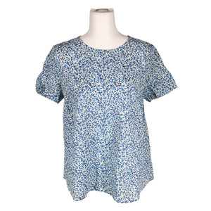 Unisex Benetton - Short-sleeved blouse, size 38 - Light blue (1)