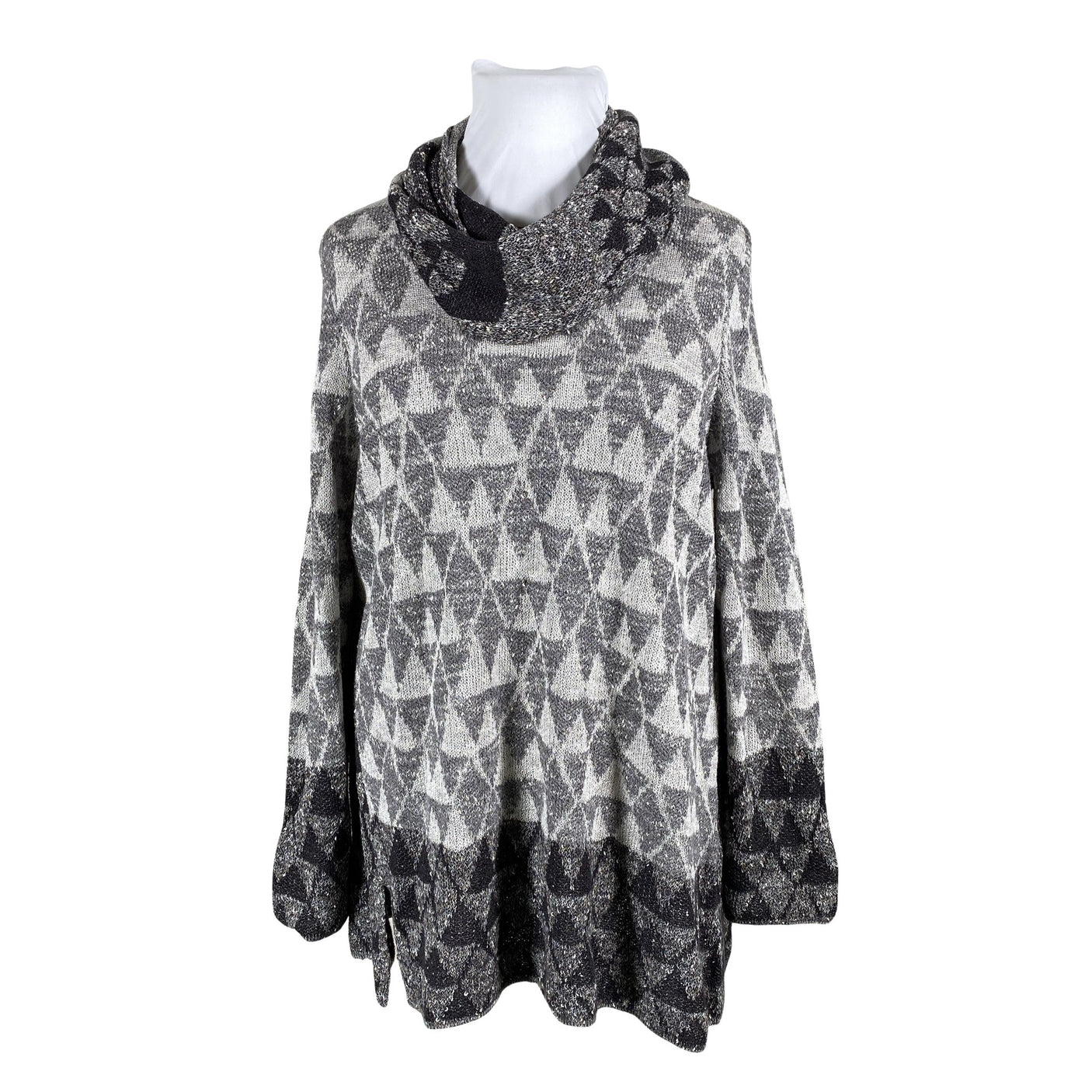 Unisex Nic+Zoe - Knit tunic, size 42 - Gray (1)