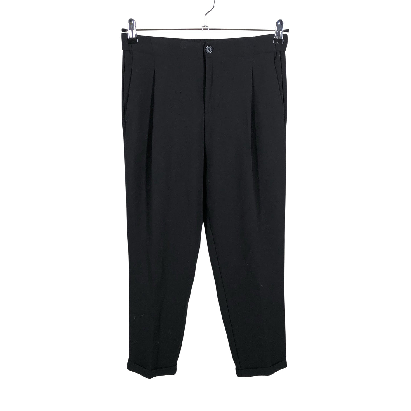 Unisex Benetton - Straight leg trousers, size 38 - Black (1)