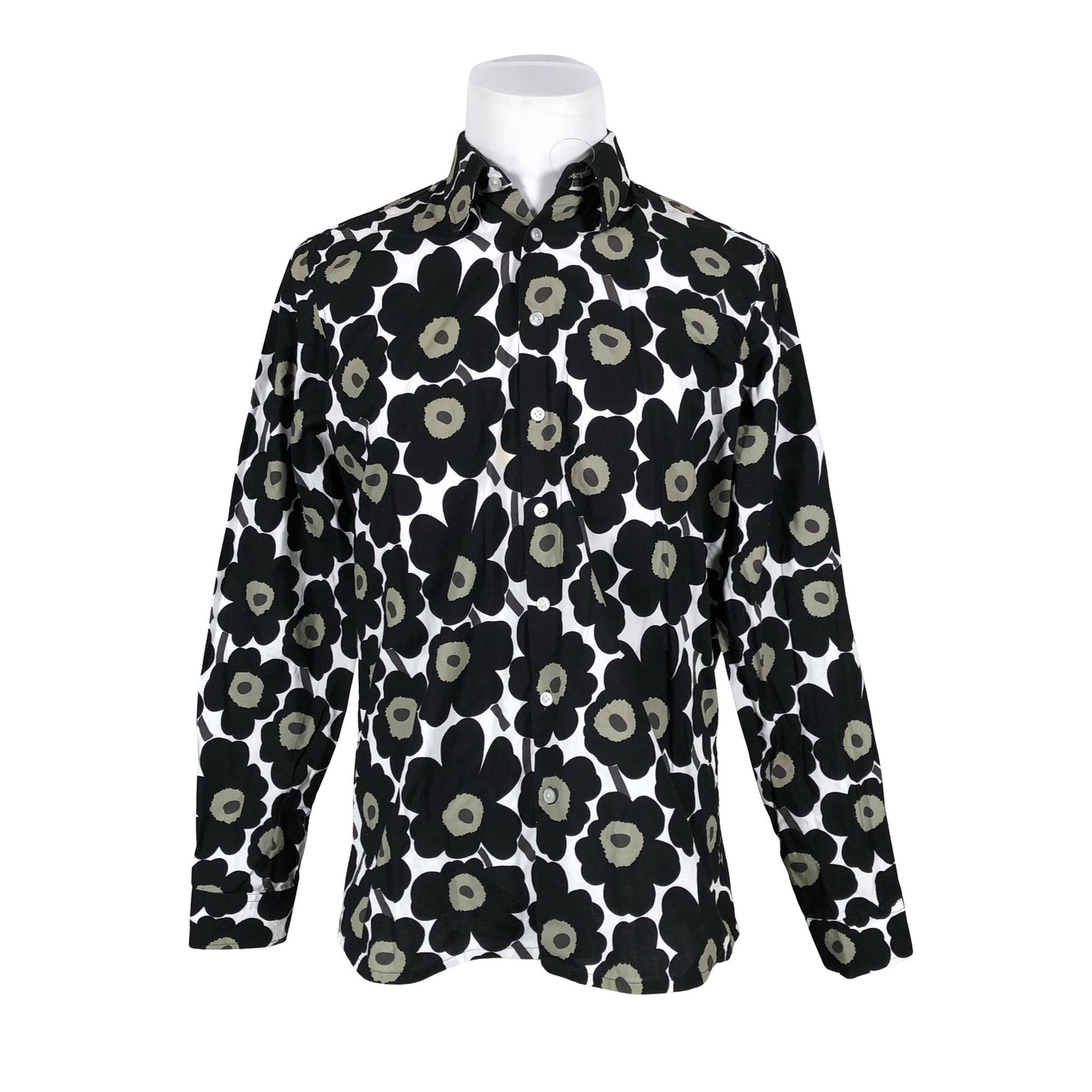 Unisex Handmade - Collared shirt, size M - Black (1)