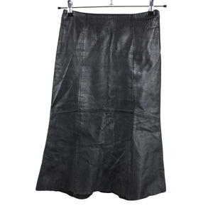Unisex Green House - Leather skirt, size 34 - Black (1)