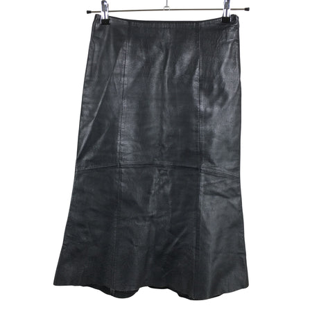 Unisex Green House - Leather skirt, size 34 - Black ()