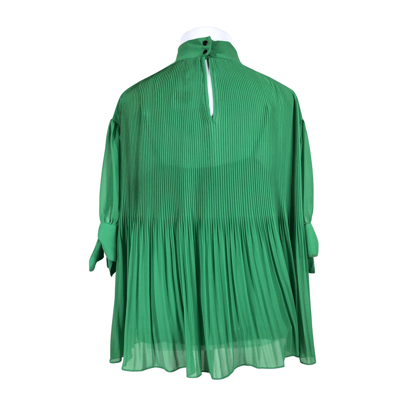 Unisex by Malene Birger - Schiffon tunic, size 42 - Green (2)