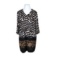 Unisex Taifun - Schiffon dress, size 46 - Black ()