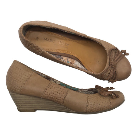 Unisex Marco Tozzi - Wedge heel shoes, size 38 - Brown ()