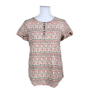 Unisex Benetton - Short-sleeved blouse, size 36 - Beige (1)