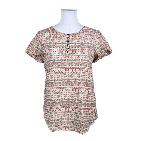 Unisex Benetton - Short-sleeved blouse, size 36 - Beige ()