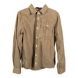 Unisex Knowledge Cotton Apparel - Collared shirt, size 146 - 152 - Brown ()