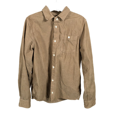 Unisex Knowledge Cotton Apparel - Collared shirt, size 146 - 152 - Brown ()