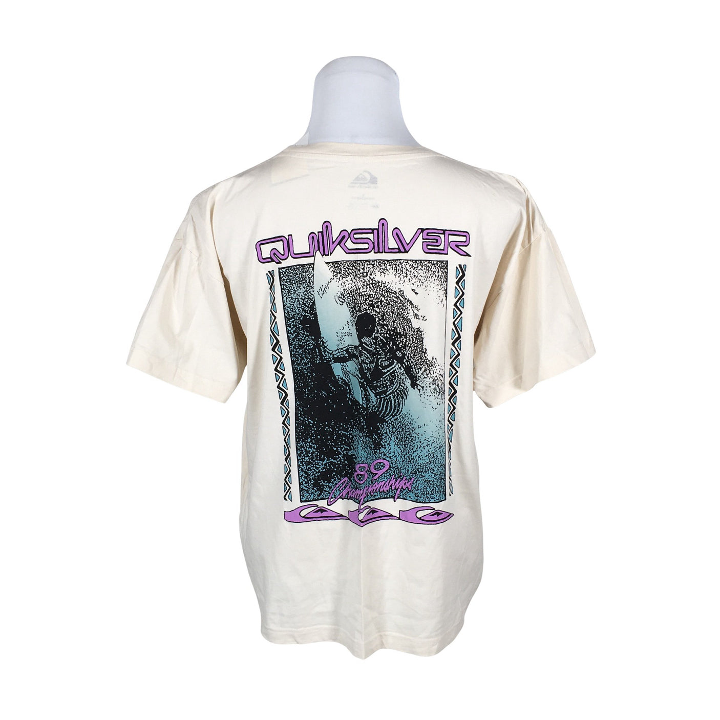 Unisex Quiksilver - T-shirt, size L - Beige (2)