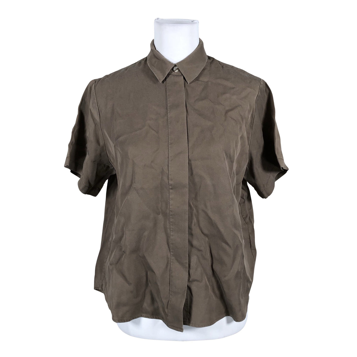 Unisex Samsoe&Samsoe - Short-sleeved blouse, size 40 - Brown (1)