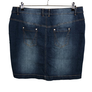 Unisex Zizzi - Denim skirt, size 50 - Blue (2)