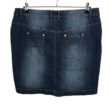 Unisex Zizzi - Denim skirt, size 50 - Blue (2)