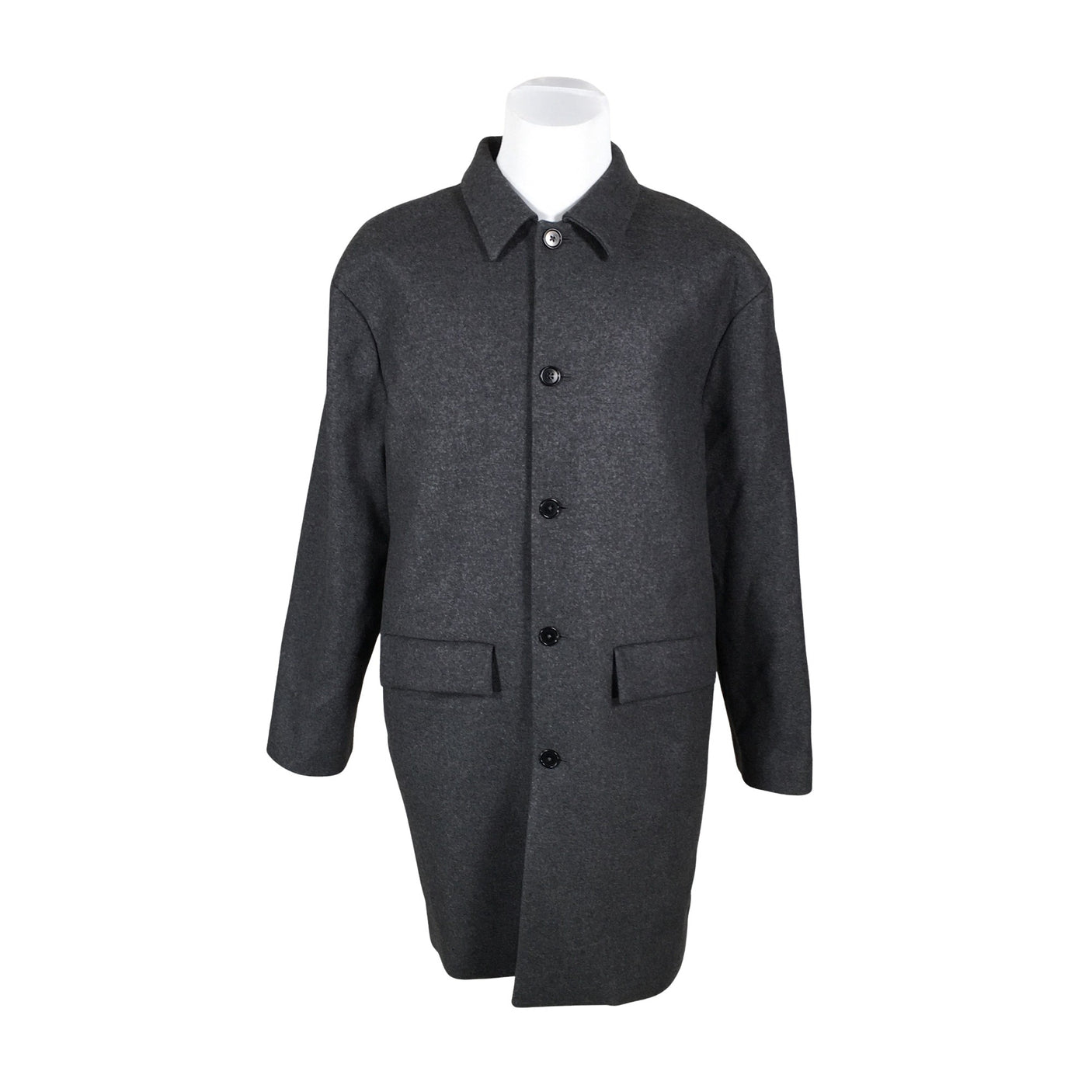 Unisex Asket - Wool coat, size XL - Gray (1)