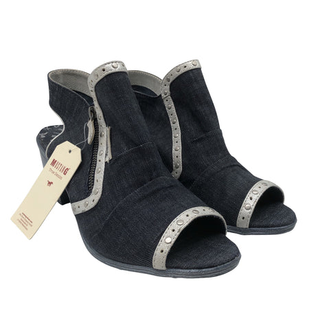 Unisex Mustang - Open toe high heel shoes, size 41 - Blue (2)