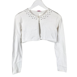Unisex Esprit - Knit bolero jacket, size 152 - 158 - White (1)