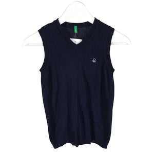 Unisex Benetton - Knit vest, size 134 - 140 - Blue (1)