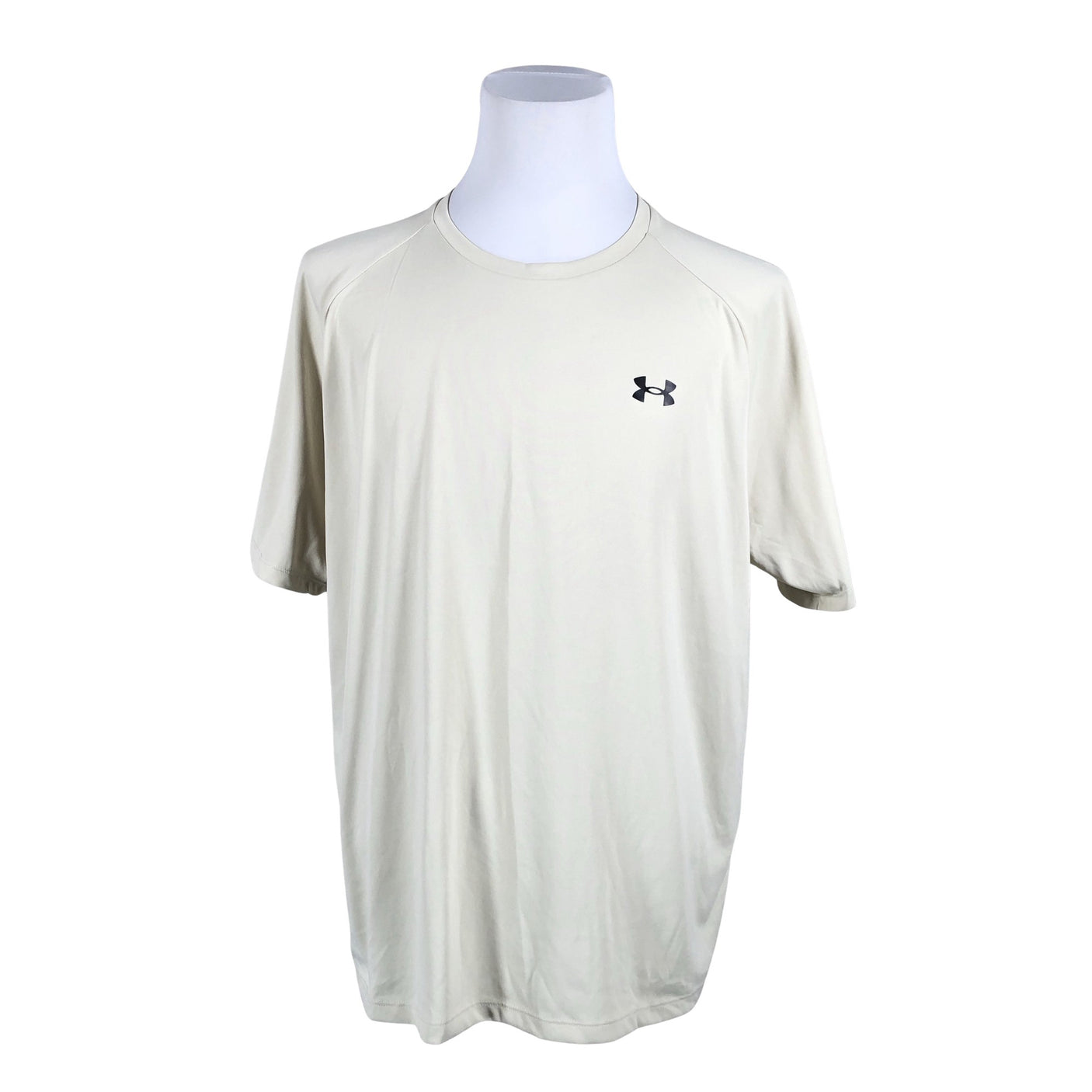 Unisex Under Armour - Sports shirt, short sleeve, size XXL - Beige (1)