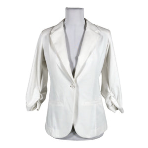 Unisex Fransa - Sweat jacket, size 36 - White (1)