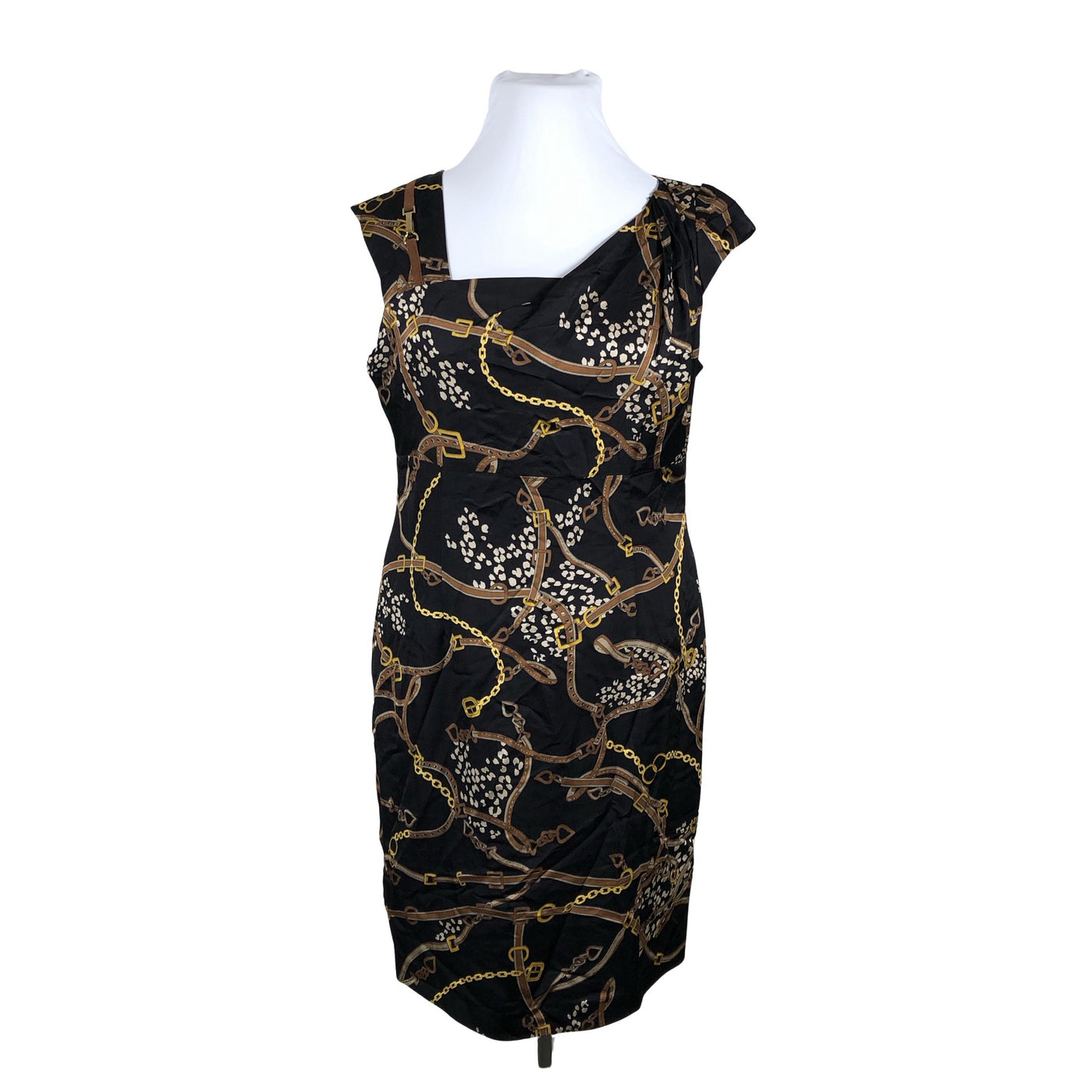 Unisex s.Oliver - Schiffon dress, size 44 - Black (1)