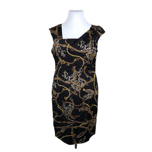 Unisex s.Oliver - Schiffon dress, size 44 - Black (1)