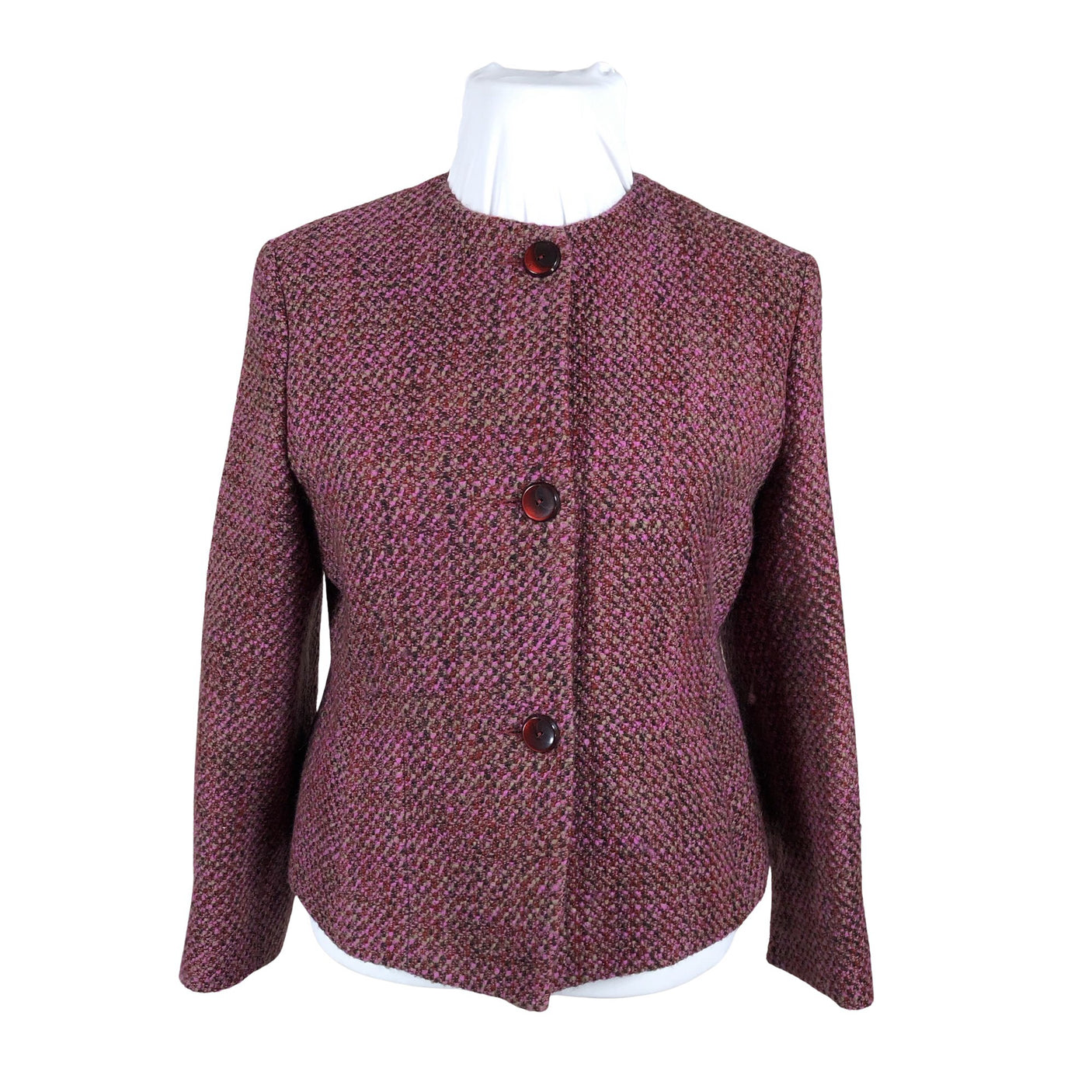 Unisex Ril's - Wool coat, size 42 - Wine red (3)