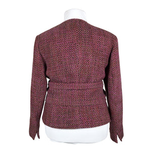 Unisex Ril's - Wool coat, size 42 - Wine red (2)