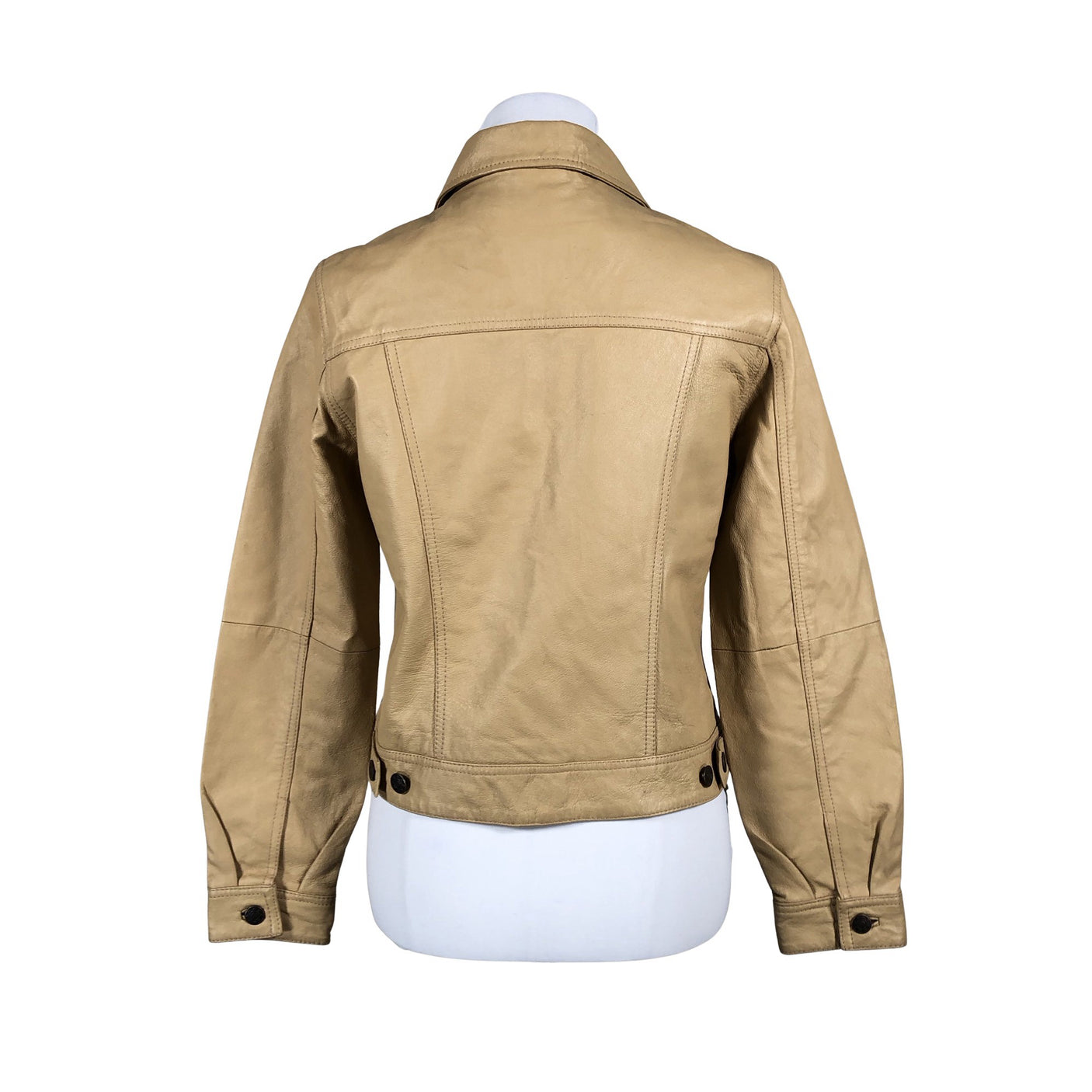 Unisex Traction - Leather jacket, size 36 - Beige (2)