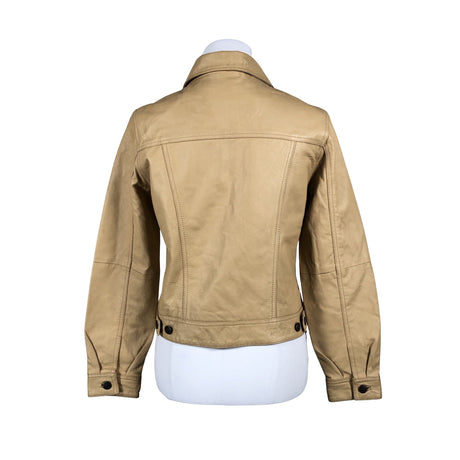 Unisex Traction - Leather jacket, size 36 - Beige (2)